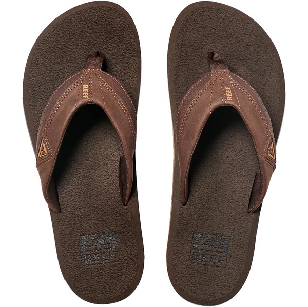 2026 Reef Mens Cushion Dawn Flip Flops Ci5743 - Braun